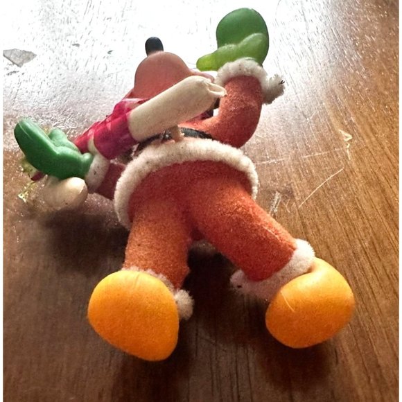 Vintage Christmas Mickey Mouse Figurine Candy Cane Holly Berries Leave N… - Picture 9 of 12